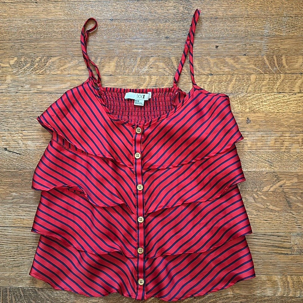 Red striped Forever 21 top